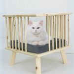 Ahşap Dekoratif Kedi Yatağı, Yan Sehpa