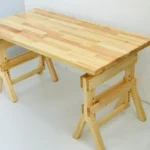 Ahşap Masif Çalışma Masası, Yükseklik ayarlı(55 ile 90cm)